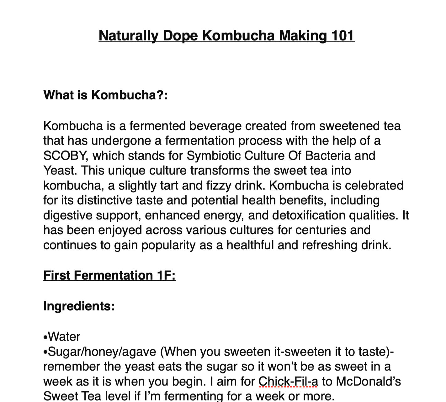 Kombucha 101 Guide